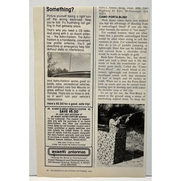 Hornady Boat Tail Print Ad Vintage 1980 Hunting Bullets Tails You Win - Picture 3 of 6